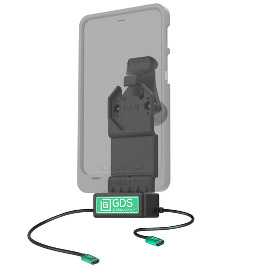 RAM Mounts GDS Uni-Conn tablet dock + USB-C with release lever – alternative view