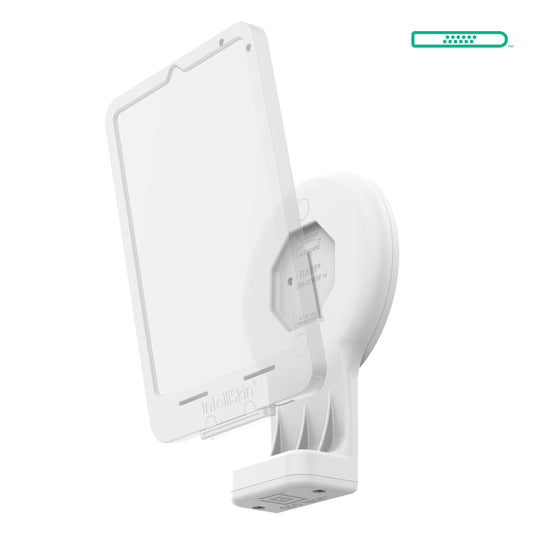RAM Mounts grey GDS Uni-Conn swivel wall dock with magnetic receiver and PoE for IntelliSkin tablets – alternative view