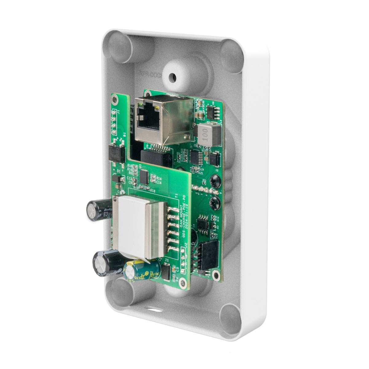 RAM Mounts grey GDS Uni-Conn low-profile wall dock with PoE for IntelliSkin tablets – additional view