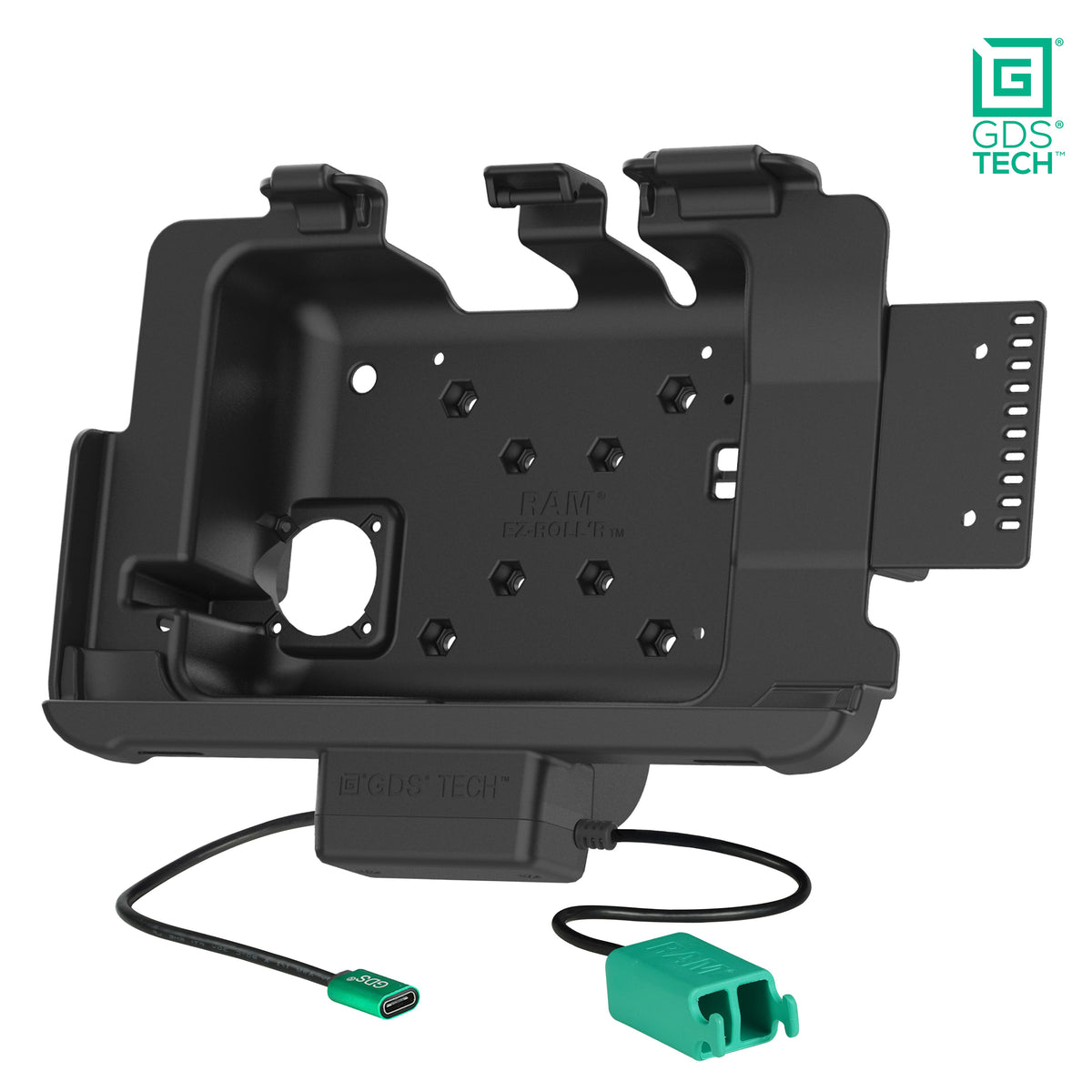 RAM Mounts GDS power + dual USB dock for Zebra ET40, ET45 and ET401 10-inch tablets in IntelliSkin – alternative view