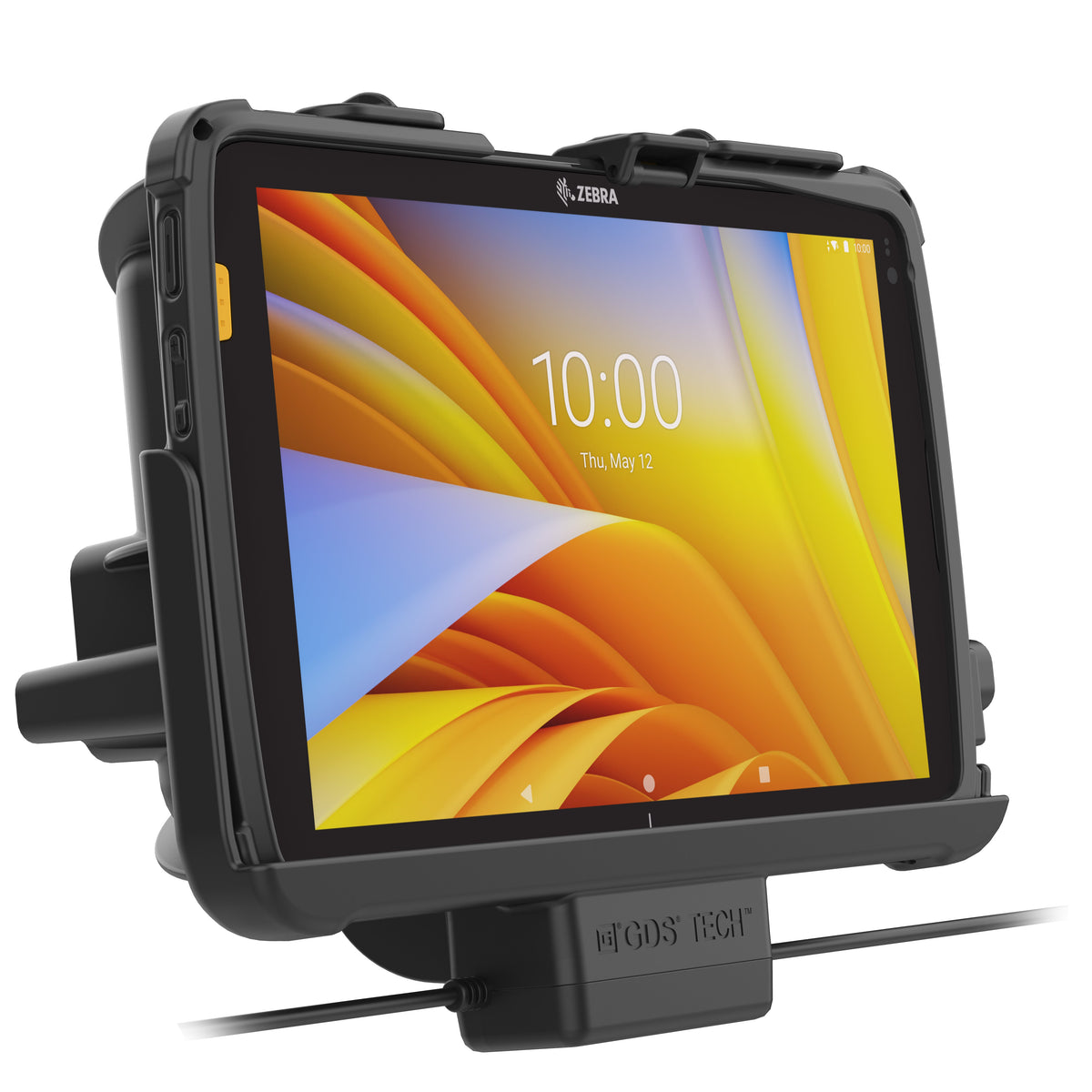 RAM Mounts GDS power + dual USB dock for Zebra ET40, ET45 and ET401 10-inch tablets in IntelliSkin – further product photo