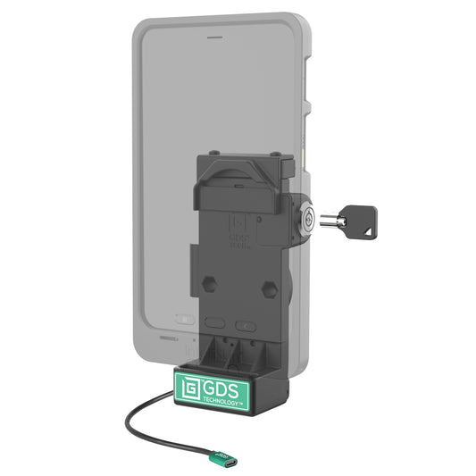 RAM Mounts GDS Uni-Conn locking spring-loaded tablet dock, heated pins – alternative view