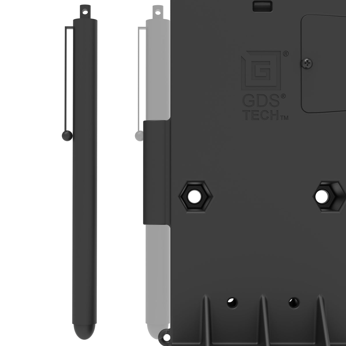 RAM Mounts GDS key-locking powered dock with USB-A and heated pins for Zebra TC73 and TC78 in IntelliSkin – further product photo