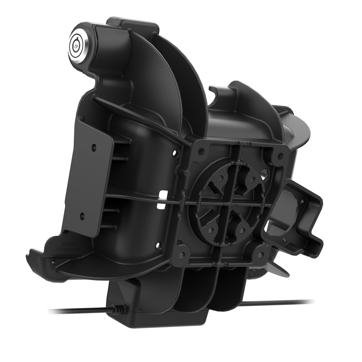 RAM Mounts locking GDS dock + data for Zebra ET40, ET45 and ET401 8-inch tablets in IntelliSkin – additional photo