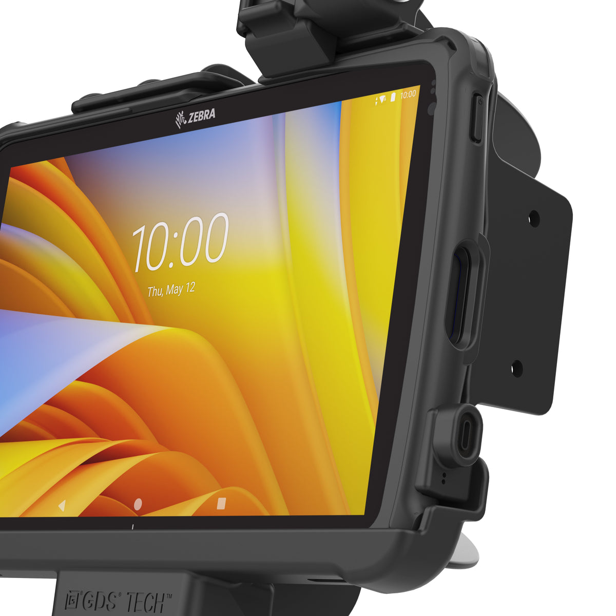 RAM Mounts locking GDS dock + data for Zebra ET40, ET45 and ET401 10-inch tablets in IntelliSkin – second alternative view