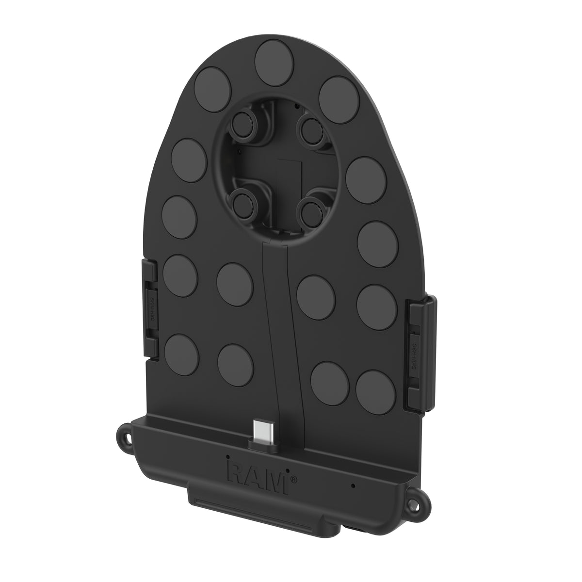 RAM Mounts GDS Tab-Conn adapter for folio-style cases with D-Shape & rear pogo pads – additional view