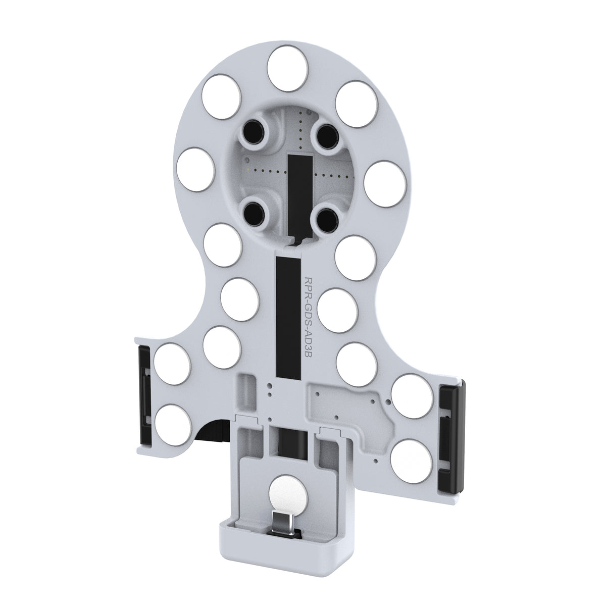 RAM Mounts GDS Tab-Conn adapter for OtterBox Defender cases with rear pogo pads in light grey – additional view