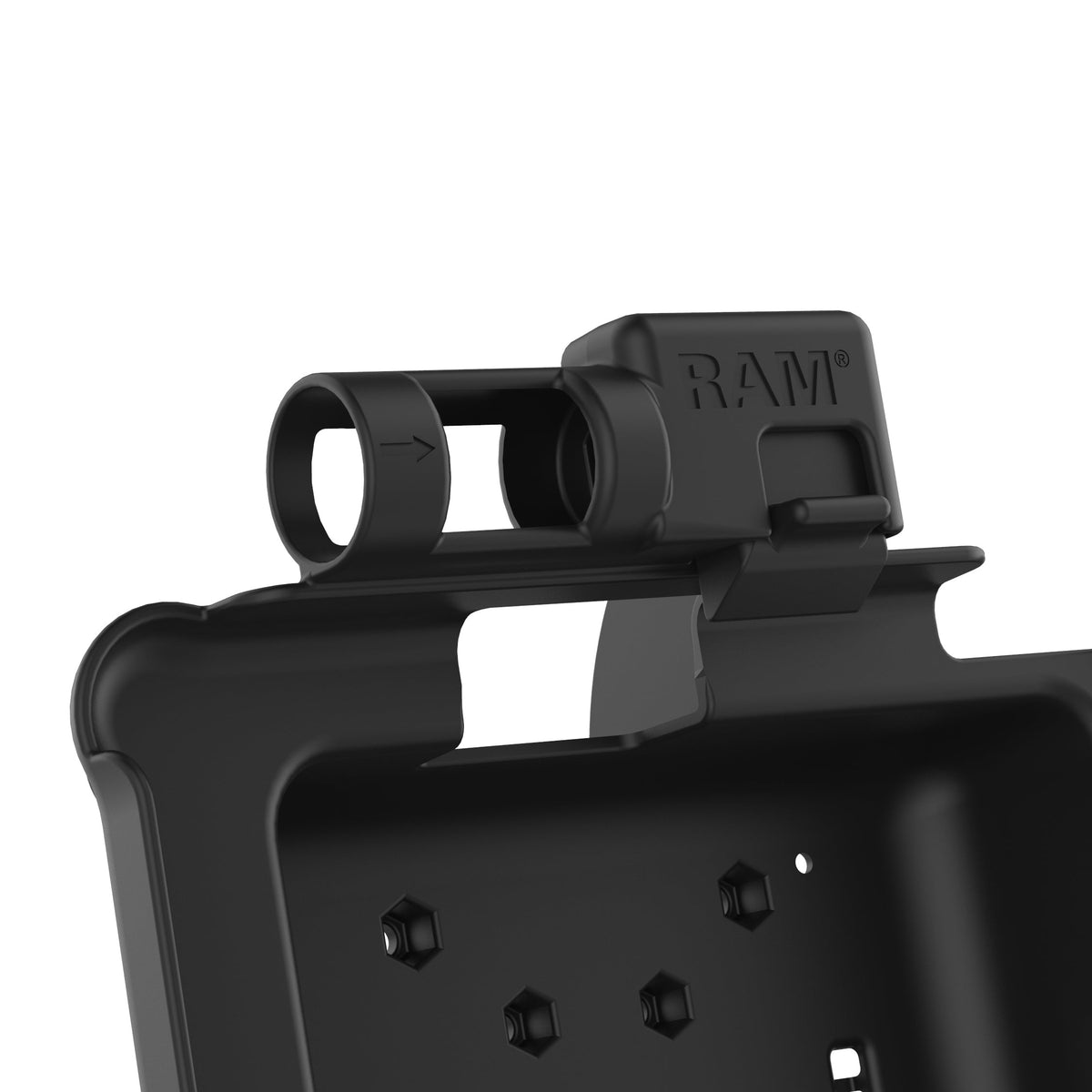 RAM Mounts GDS power dock with dual USB-A for Zebra ET5x 8.3" and 8.4" rugged tablets – another angle