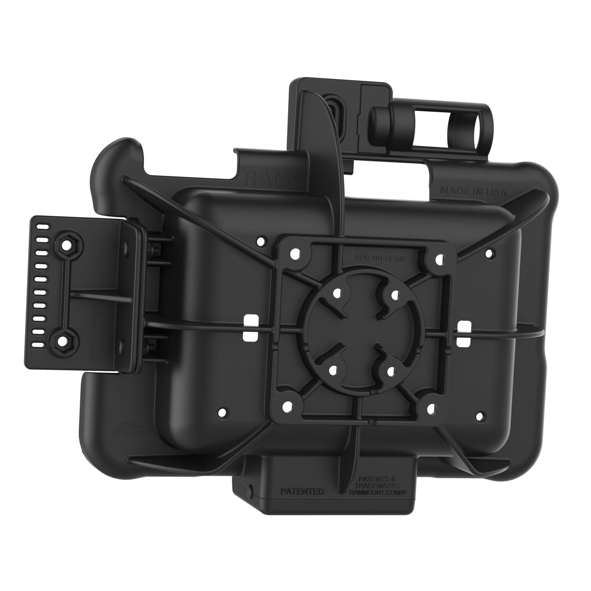 RAM Mounts GDS Form-Fit holder for Zebra ET5x 8.3" and 8.4" rugged tablets – another angle