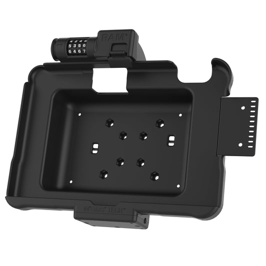 RAM Mounts combination-locking GDS Form-Fit holder for Zebra ET5x 10.1" rugged tablets – alternative view
