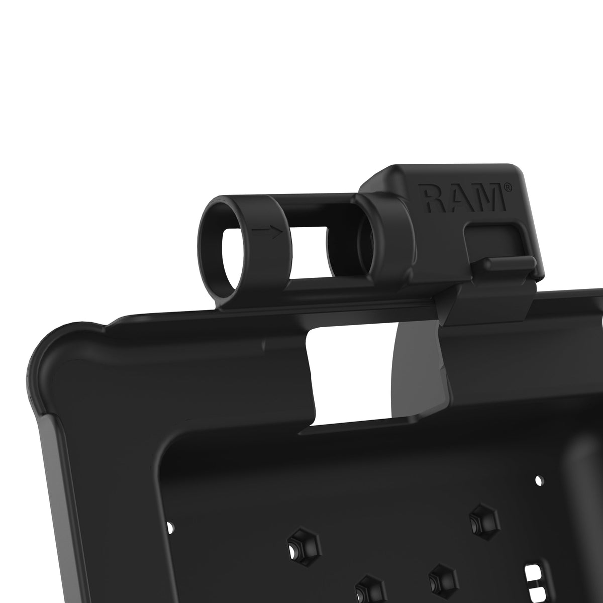 RAM Mounts GDS power dock with dual USB-A for Zebra ET5x 10.1" rugged tablets – another angle