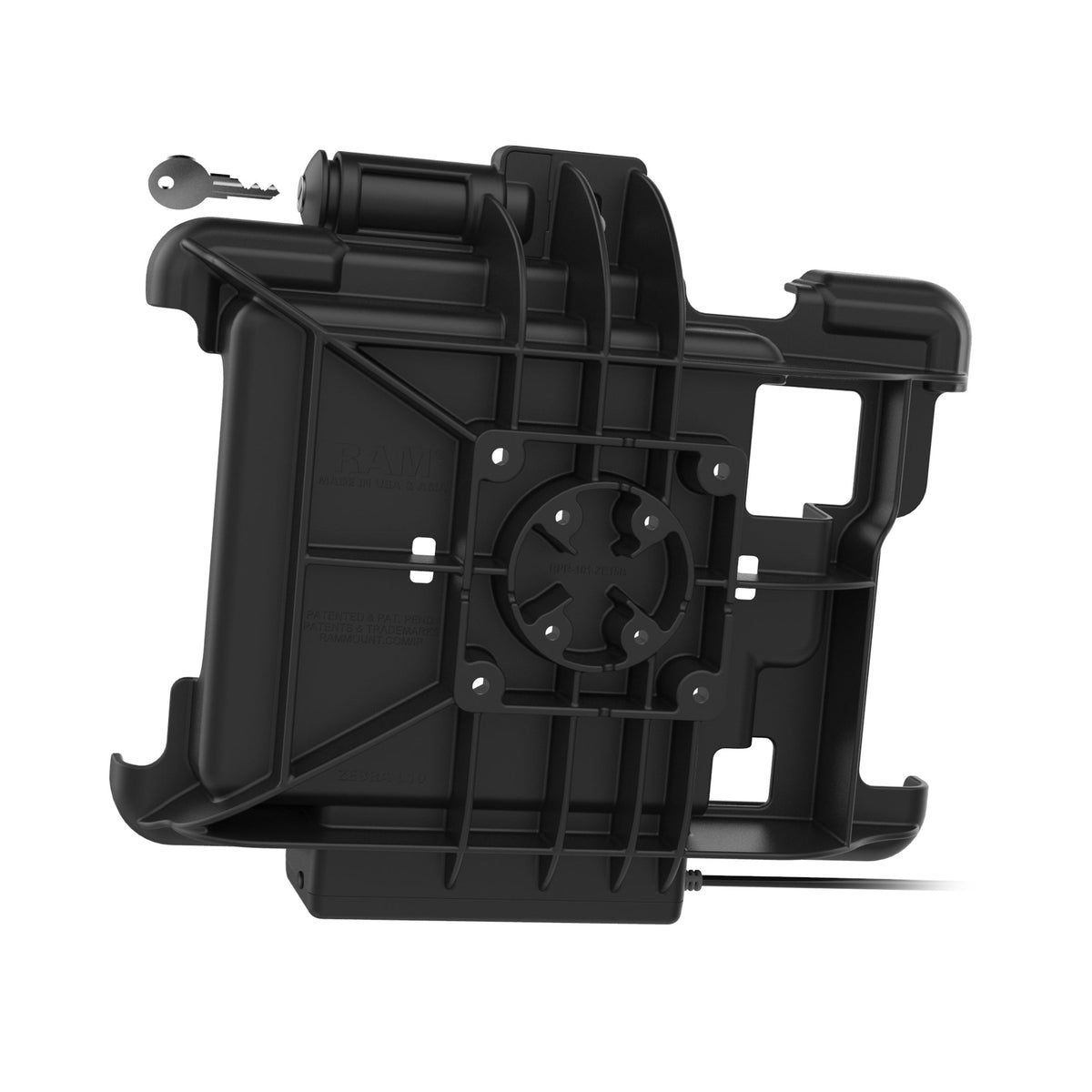 RAM Mounts key-locking GDS powered dock for Zebra XSLATE L10 rugged tablet – view 4