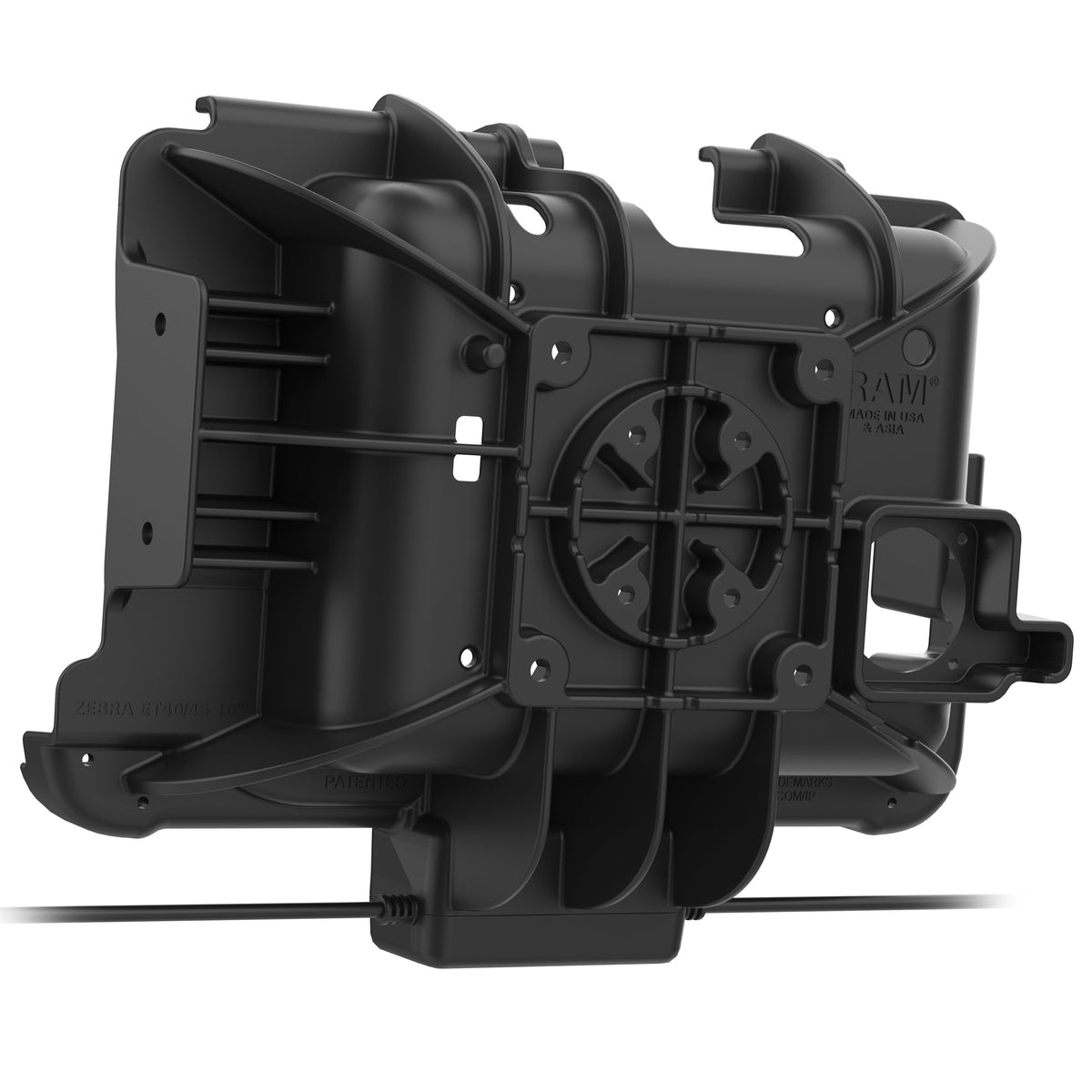 RAM Mounts Tough-Dock power + dual USB for Zebra ET40, ET45 and ET401 10-inch tablets with Rugged Frame – additional photo
