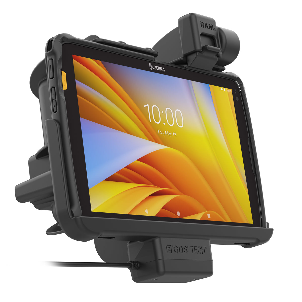 RAM Mounts Tough-Dock with latch for Zebra ET40, ET45 and ET401 10-inch tablets with Rugged Frame – further product photo