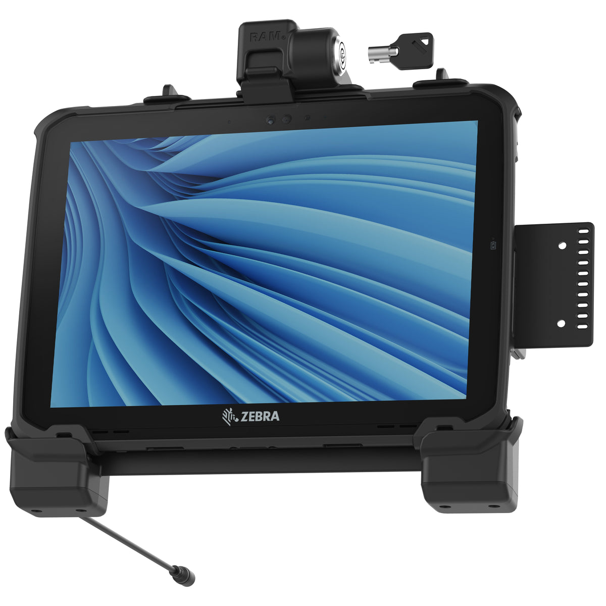 RAM Mounts Key-Locking Powered Dock for Zebra ET80 and ET85 – main product photo