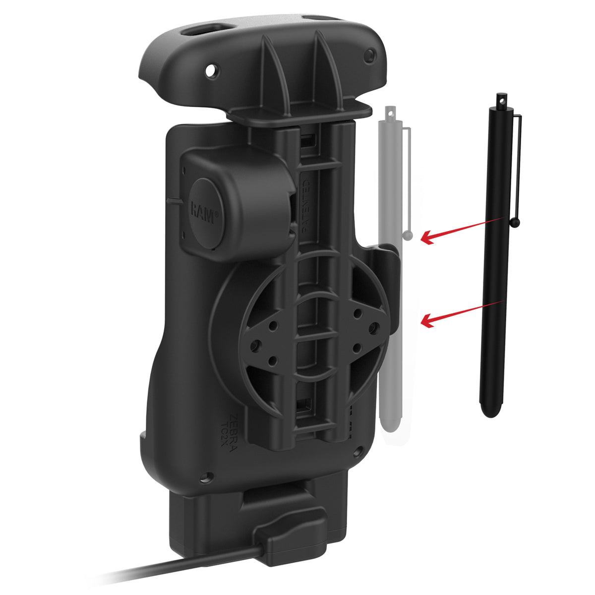 RAM Mounts Form-Fit Powered Dock (USB-A) for Zebra TC22 and TC27 without Rugged Boot – additional view