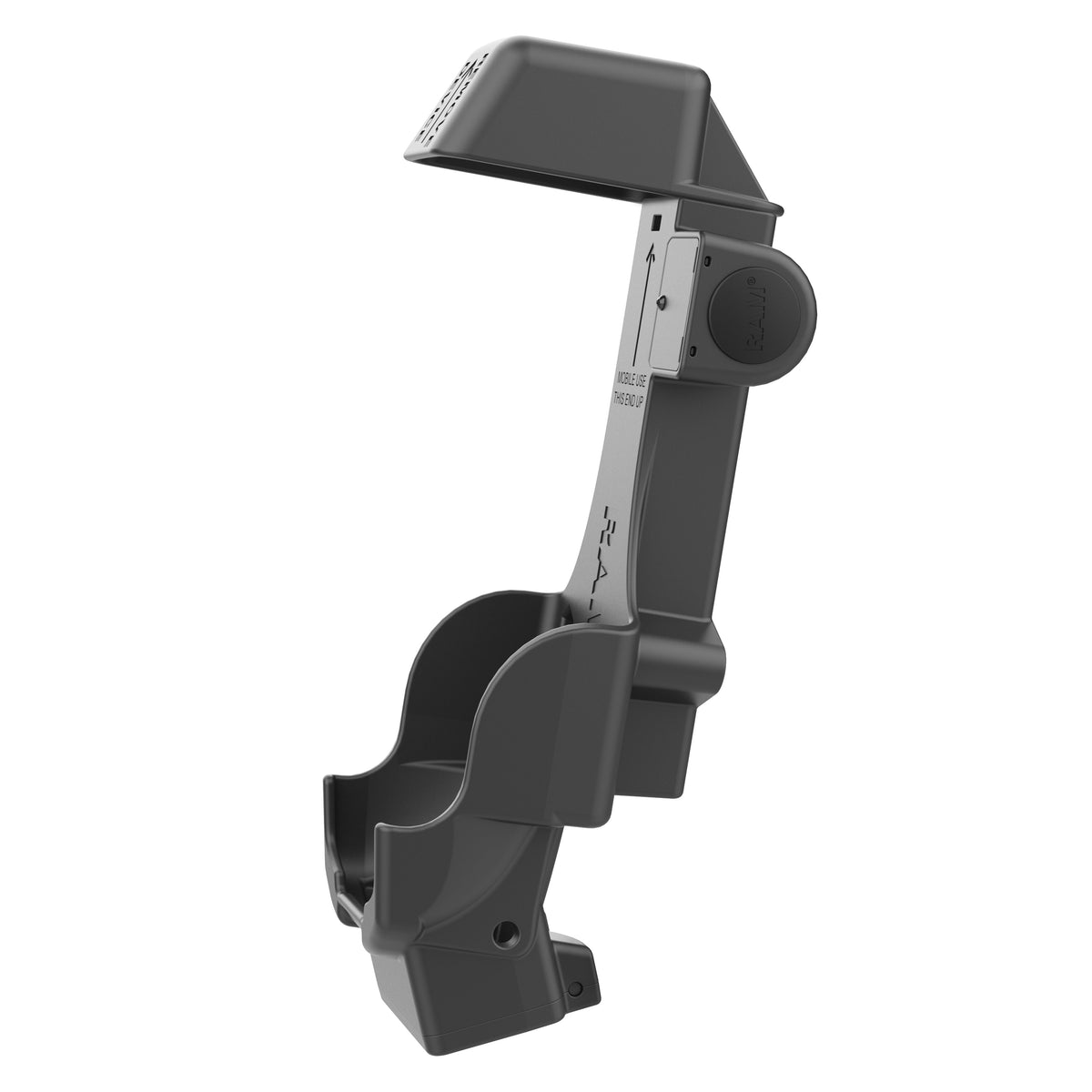 RAM Mounts Form-Fit powered dock with heated pins for Zebra TC8300 – another angle