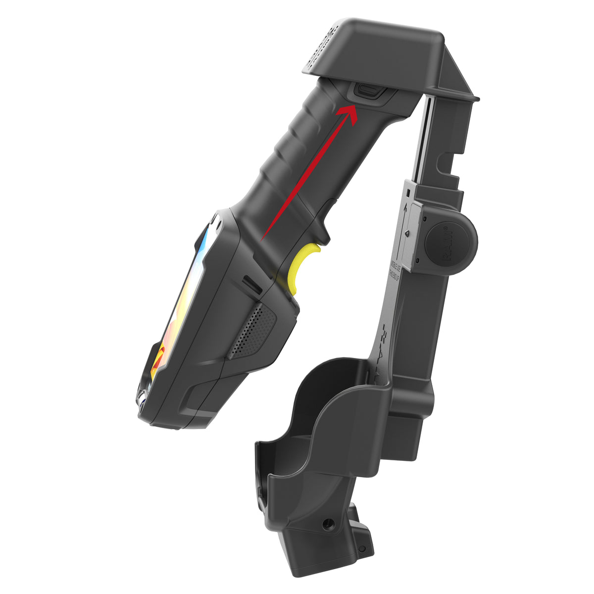 RAM Mounts Form-Fit powered dock with heated pins for Zebra TC8300 – further product photo