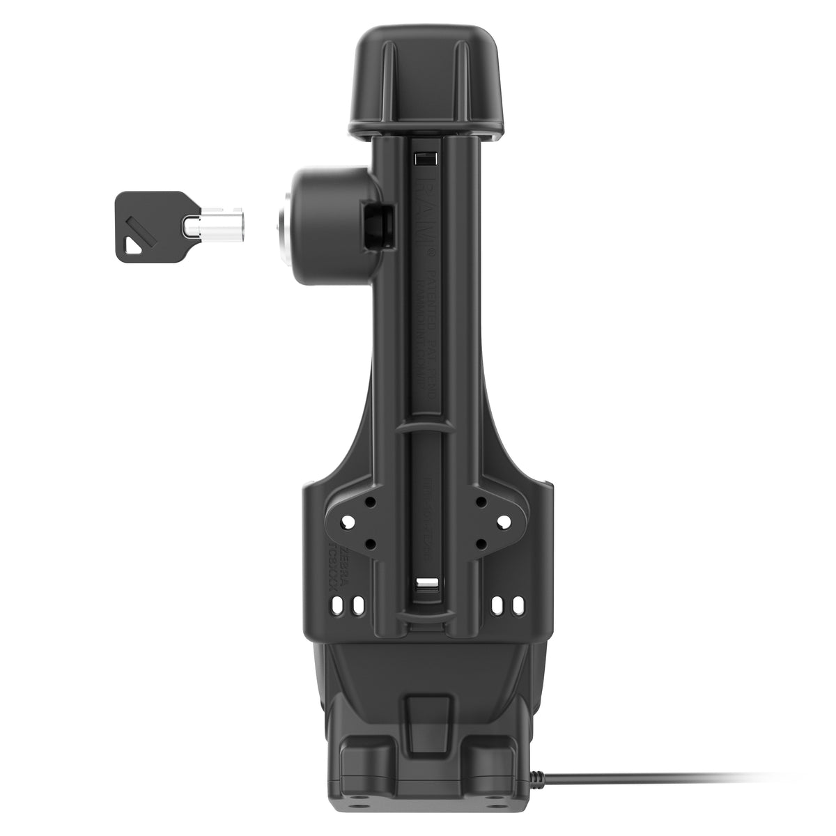 RAM Mounts key-locking Form-Fit powered dock for Zebra TC8300 – additional view