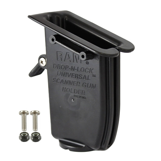 RAM Mounts Drop-N-Lock scanner gun holder – product photo