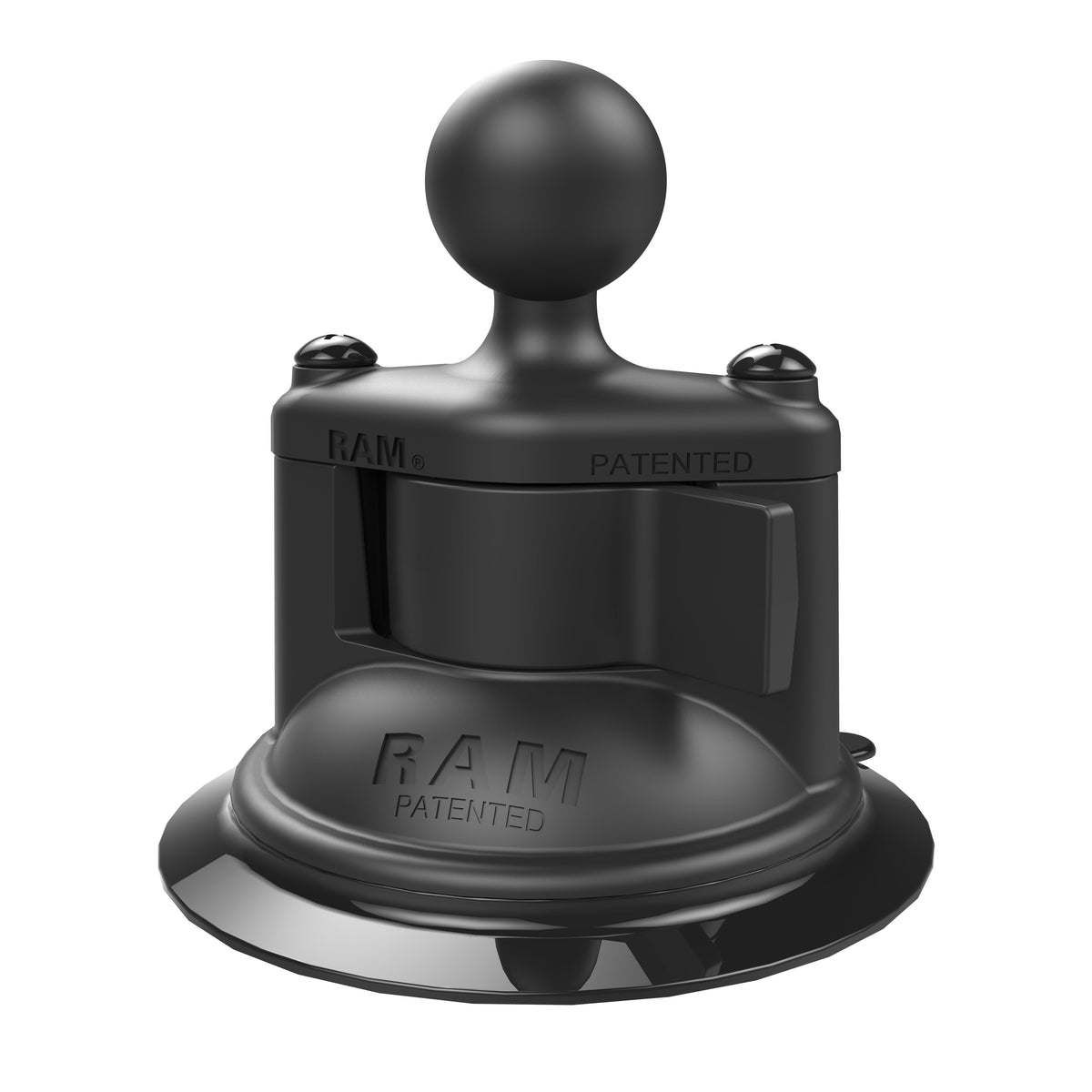 RAM Mounts B-size Twist-Lock composite suction cup base with diamond ball base (RAP-B-224-1U) – product photo
