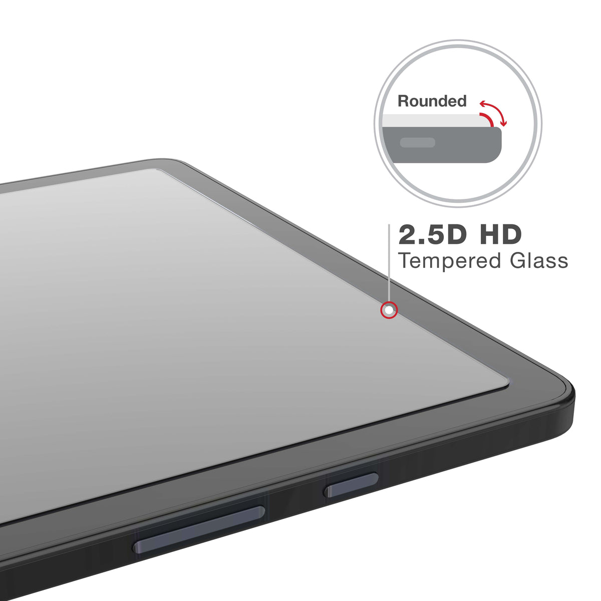 RAM Mounts tempered glass screen protector for Samsung Galaxy Tab A11+ & A9+ – additional view