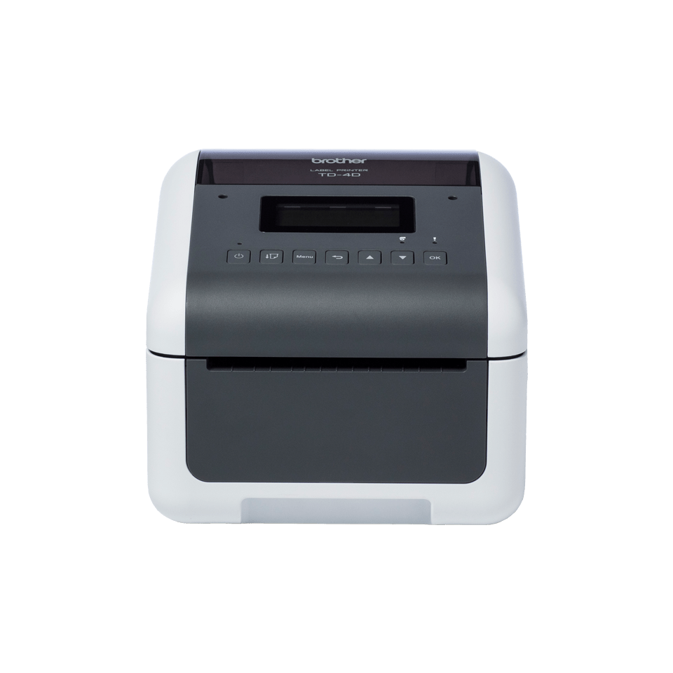 Brother TD-4455DNWB direct thermal desktop label printer – front view