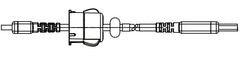 Zebra USB cable, A to mini-B, strain relief, for QLn/ZQ600 (P1031365-055)