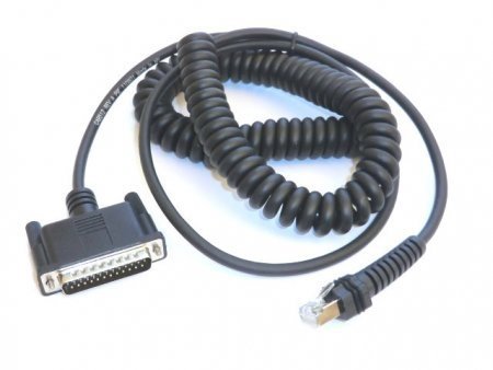 Datalogic RS-232 cable, CBX800, coiled (CAB-509)