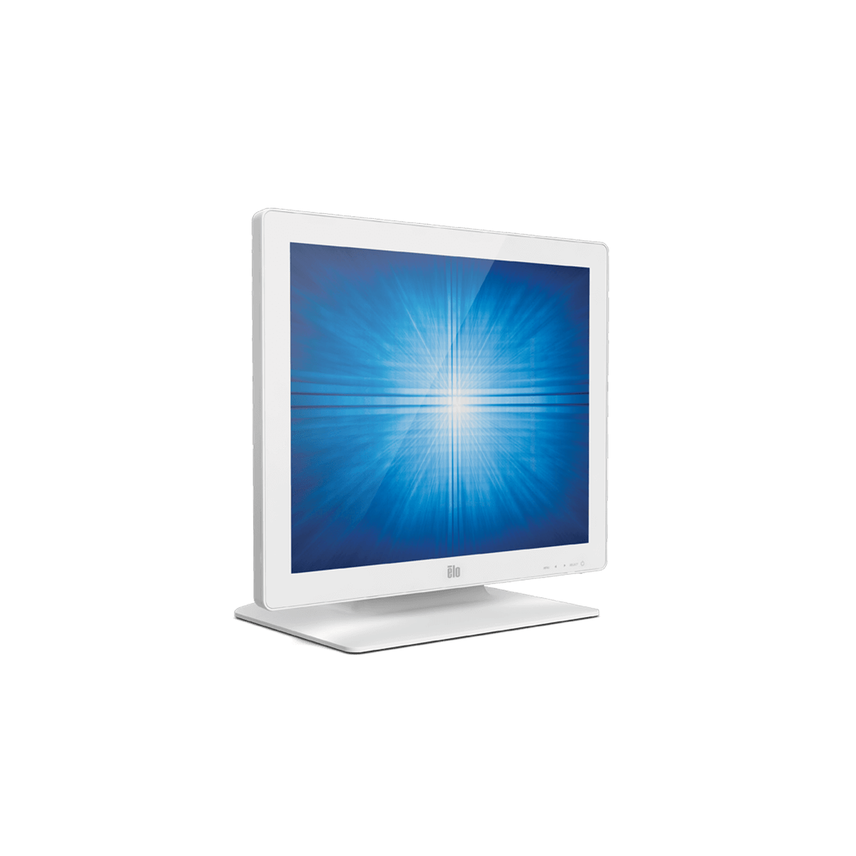 Elo 1523L white touchscreen monitor, right view