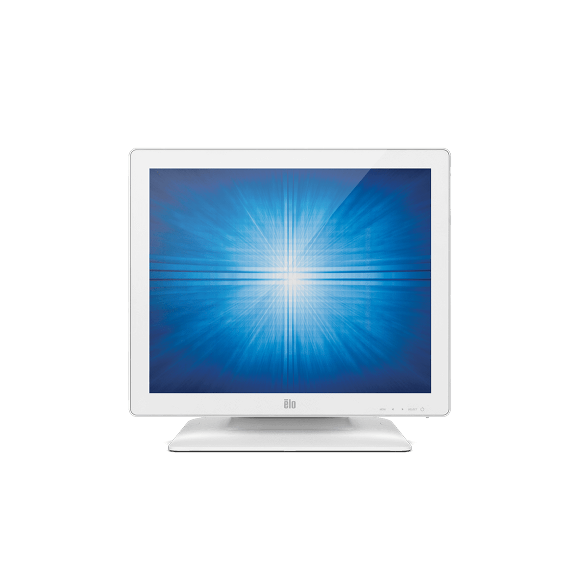 Elo 1723L 17-inch PCAP touch monitor in white, front view