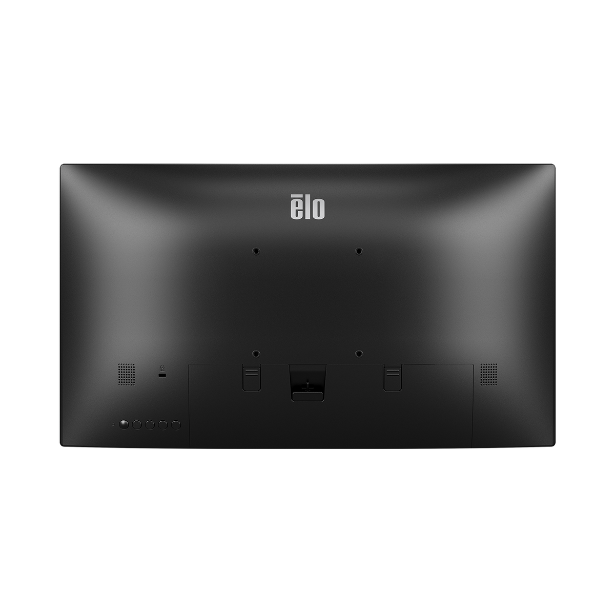 Elo 2210L monitor rear with VESA 100 and port cover