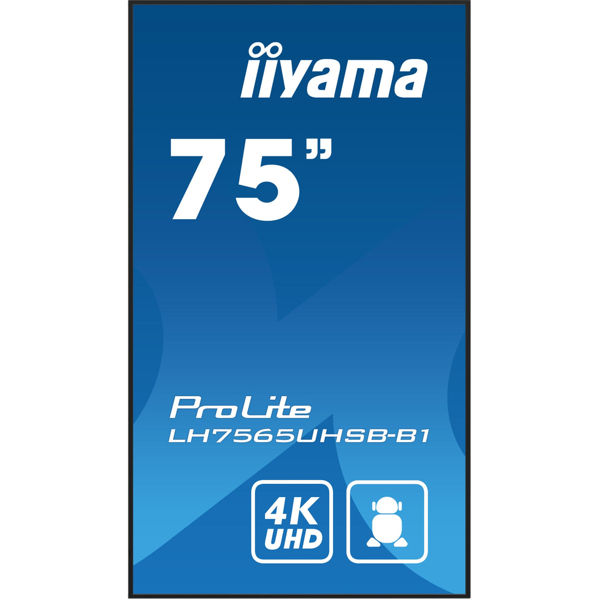 iiyama ProLite LH7565UHSB-B1 75" 4K Digital Signage Display – official product photo 3 (LH7565UHSB-B1)