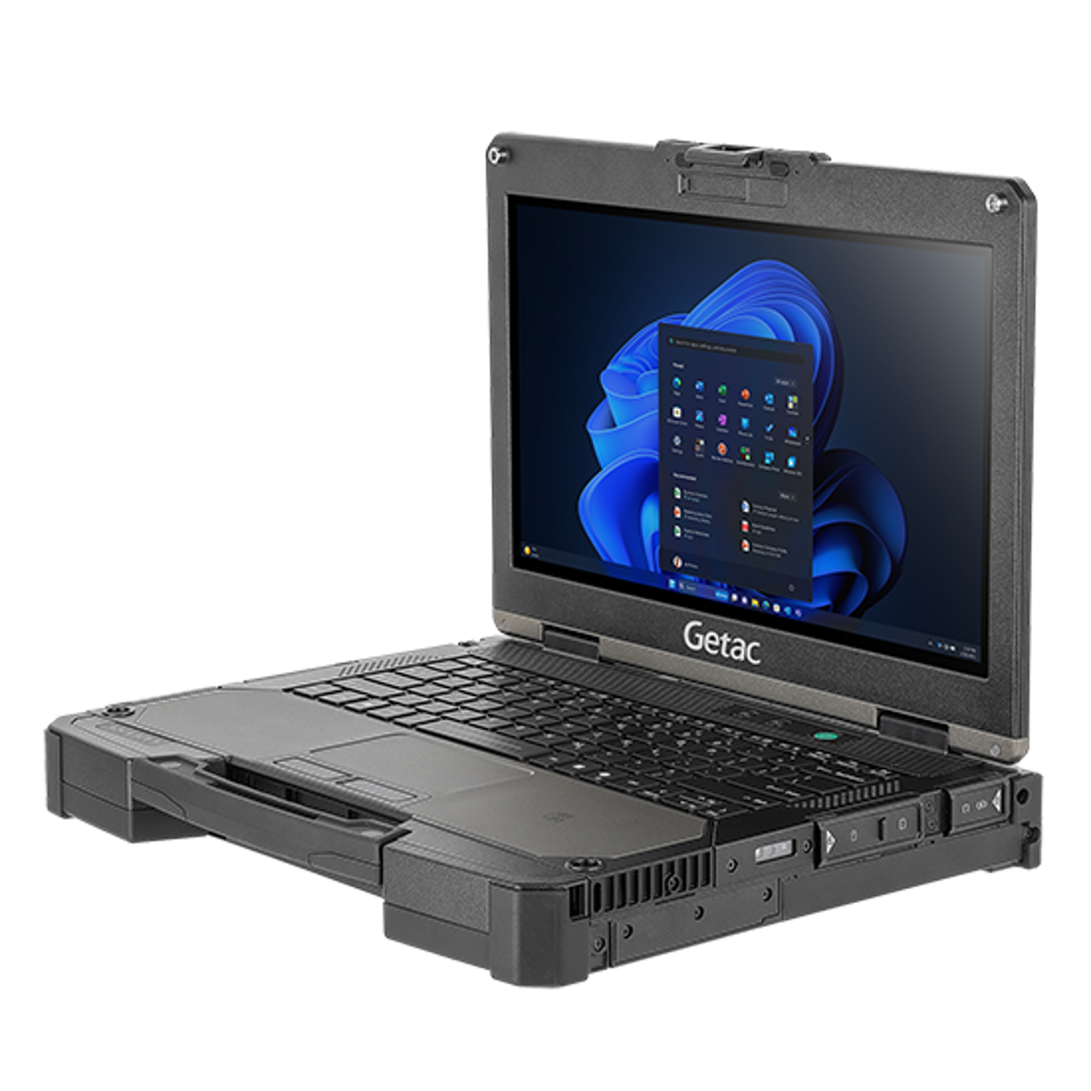 Getac B360 Pro G3 BV1164B4BDAJ right three-quarter view with sealed port covers