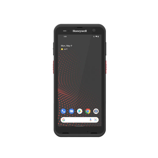 Honeywell CT70 6-inch all-touch Android mobile computer, black, standard range 2D imager, 5G + Wi-Fi, standard battery (CT70-X1N-057CS104G) – front view