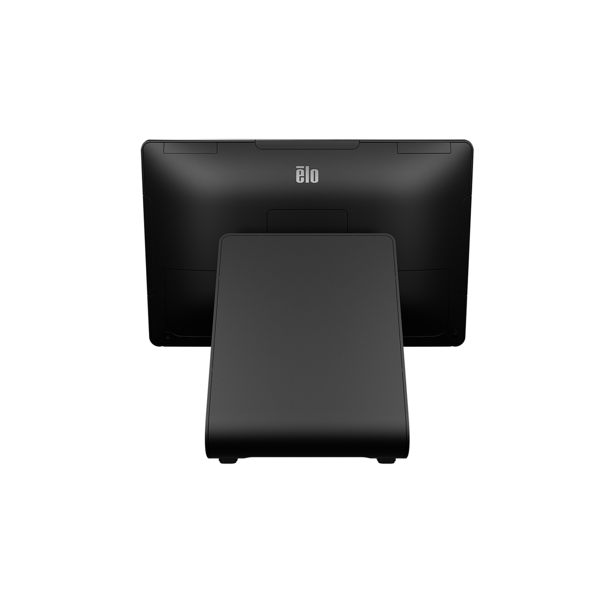 Elo I-Series 3 with Intel 15.6-inch touch computer E743853, rear view of POS stand with I/O ports