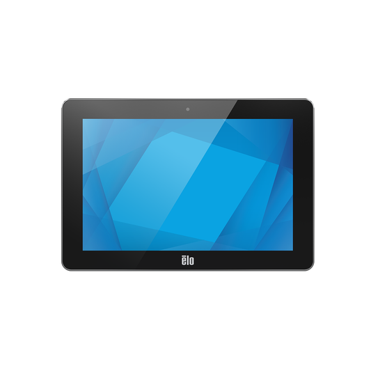 Elo I-Series 5 Steel 10.1" stainless steel IP65 Android touch computer, front view (E177215)