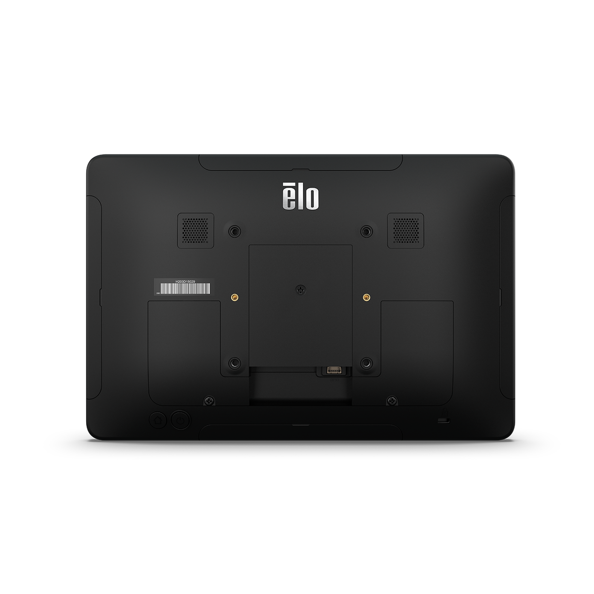 Elo I-Series 4 10.1" rear view showing VESA mount and I/O ports