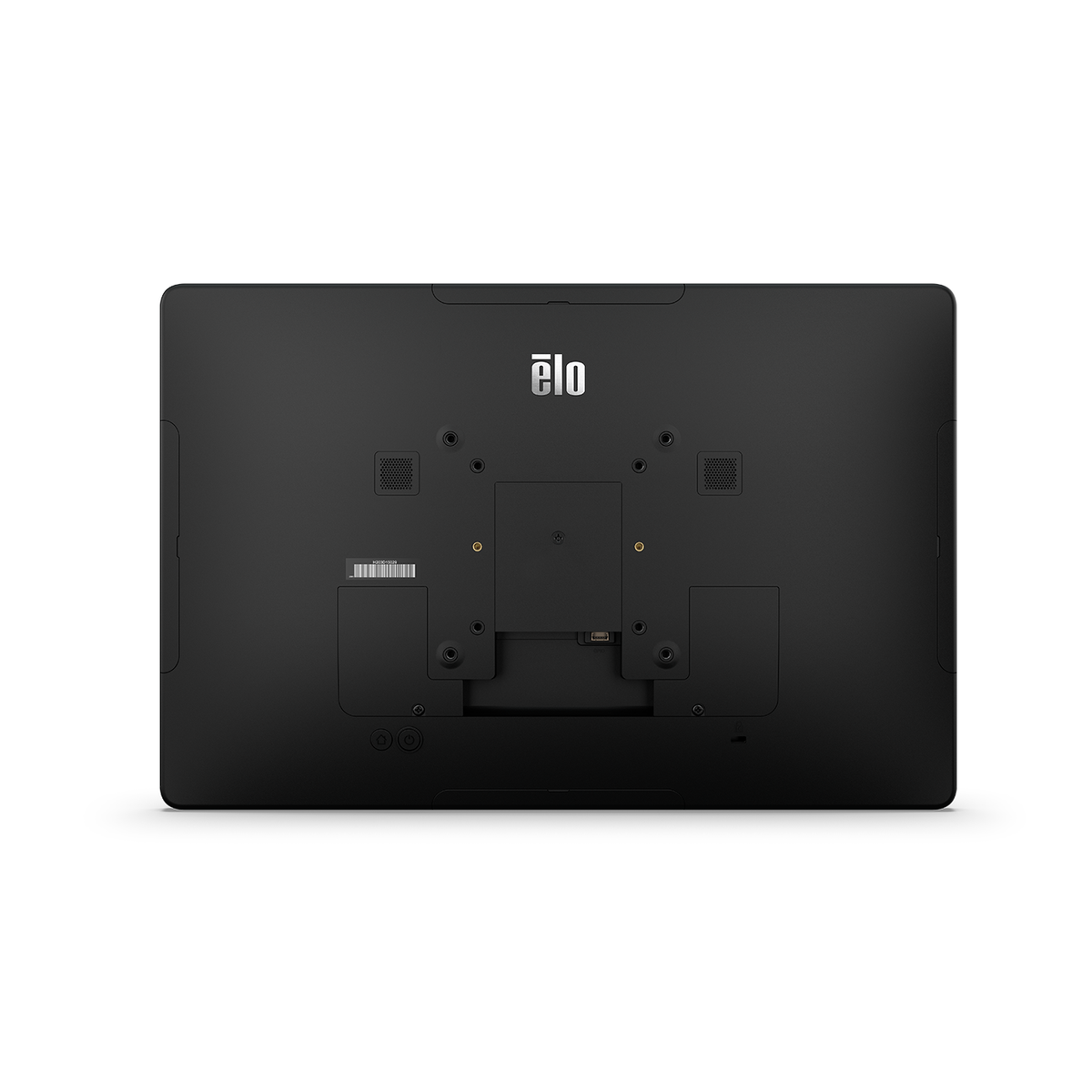Elo I-Series 5 15.6" rear view with VESA mount and connection bay