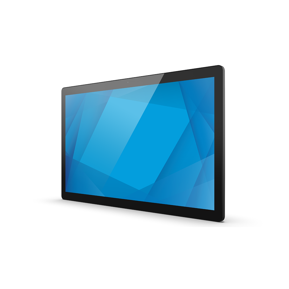 Elo I-Series 4 21.5" black touch computer, angled left view with slim bezel
