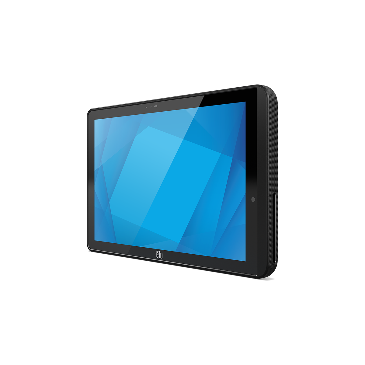 Elo Pay M100 mobile POS tablet, left angle view