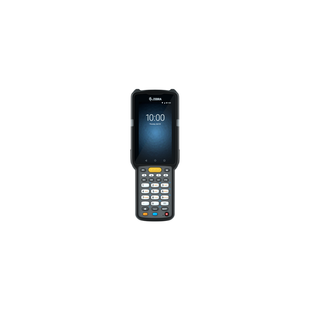 Zebra MC3300x rugged keypad mobile computer, straight shooter, 29-key numeric keypad (MC330L-SC2EG4RW) – front view close-up