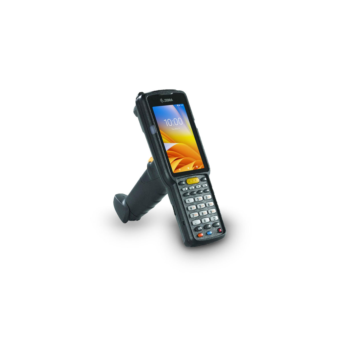 Zebra MC3300x rugged keypad mobile computer, pistol grip, 29-key numeric keypad (MC330L-GJ2EG4RW) – side view