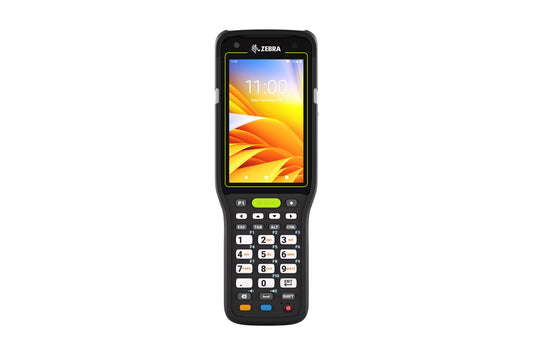 Zebra MC3450 rugged 5G keypad mobile computer, pistol grip, 29-key numeric keypad (MC345B-3G1M52SS-A6) – front view