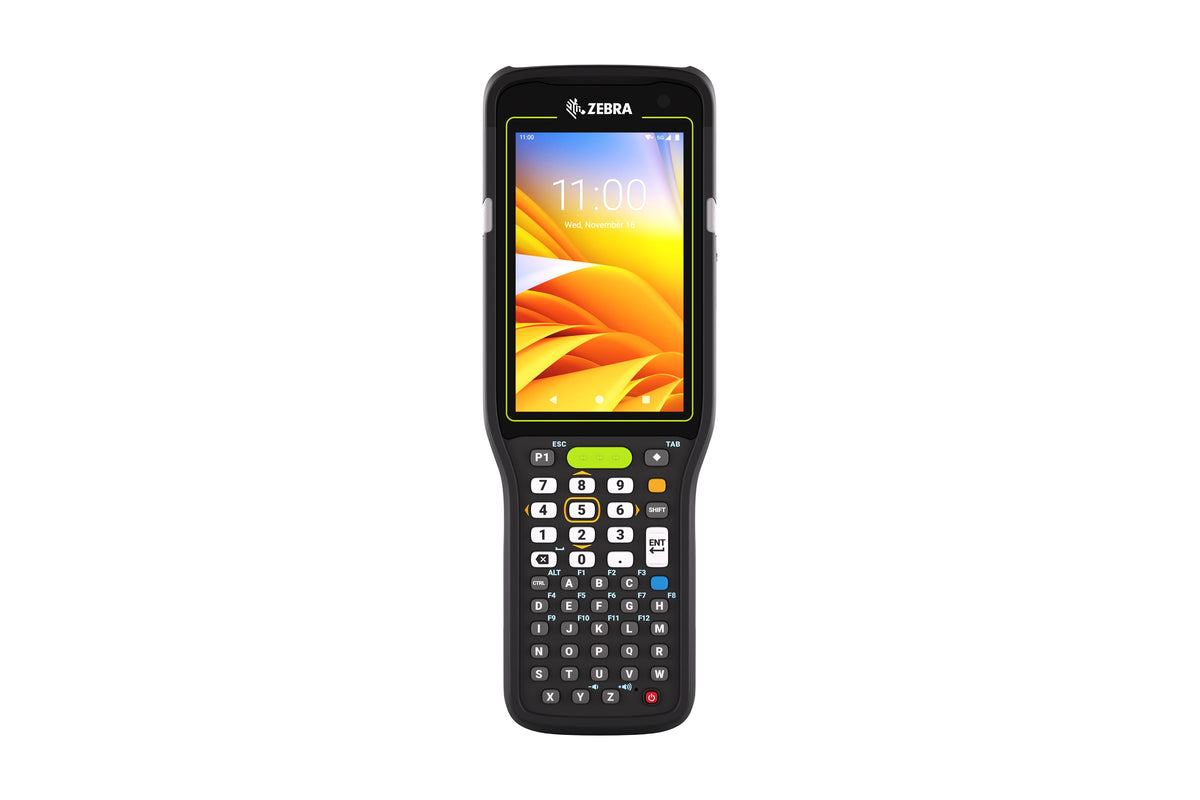 Zebra MC3450 rugged 5G keypad mobile computer, straight shooter, 47-key alphanumeric keypad (MC345B-3S1J54SS-A6) – front view