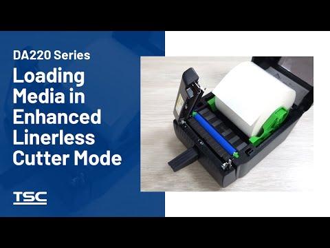 DA220 Series: Loading Media in Enhanced Linerless Cutter Mode