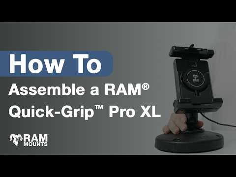 RAM Mounts Quick-Grip Pro XL Phone Holder with Ball & Qi2 15 W Wireless Charger (RAM-HOL-PD7B-W2MU) – official RAM Mounts video