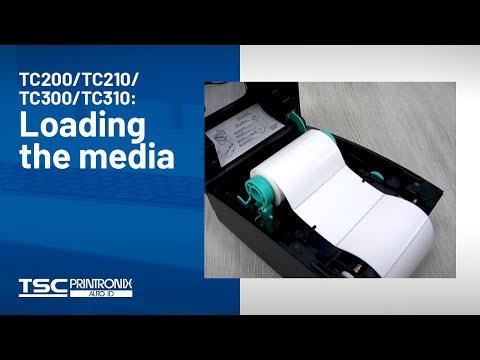 TSC TC200/TC210/TC300/TC310: Loading the media