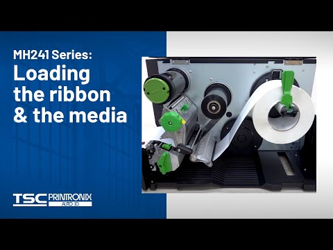 TSC MH241 Series: Loading the ribbon and the media