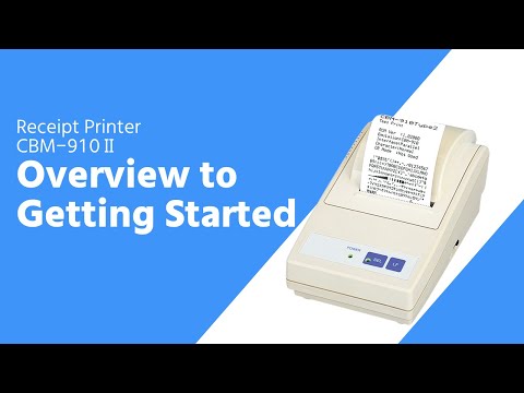 CBM-910II Overview to start of use